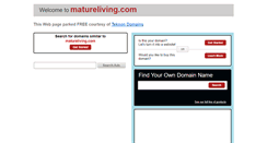 Desktop Screenshot of matureliving.com