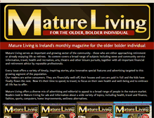 Tablet Screenshot of matureliving.ie